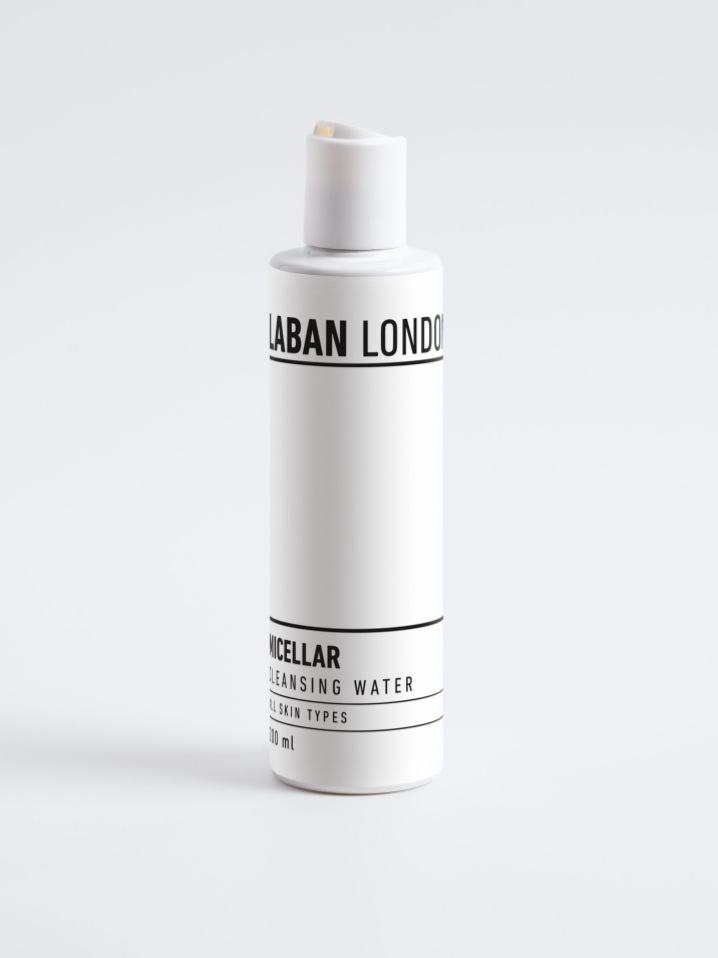 Laban London micellar cleansing water, 200ml white bottle